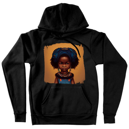 Cute Black Girl Hooded Sweatshirt – Tribal Hoodie – African Hoodie