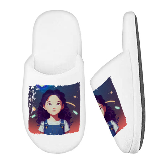 Sci Fi Fantasy Memory Foam Slippers – Anime Girl Slippers – Artwork Slippers