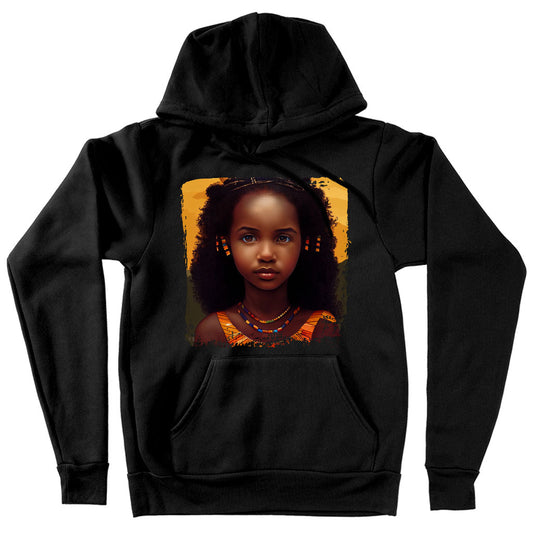 African Themed Hooded Sweatshirt – Princess Hoodie – Artwork Hoodie