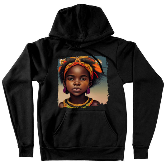 Black Princess Hooded Sweatshirt – Cute Hoodie – African Girl Hoodie