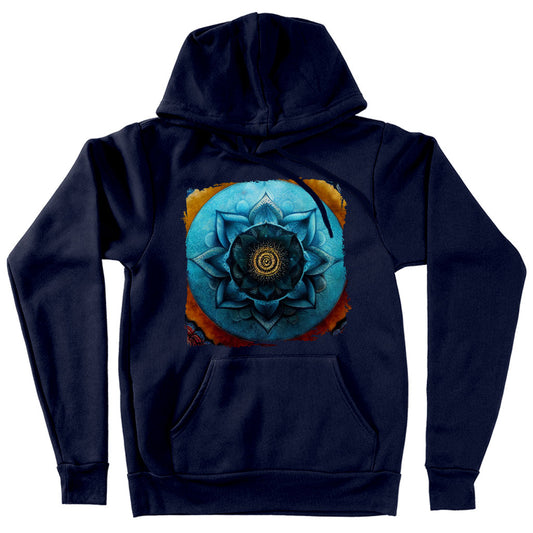 Mandala Hooded Sweatshirt – Lotus Flower Hoodie – Graphic Hoodie