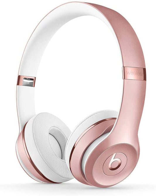 Solo3 Wireless On-Ear Headphones - Apple W1 Headphone Chip, Class 1 Bluetooth, 40 Hours of Listening Time, Built-In Microphone - Rose Gold (Latest Model)