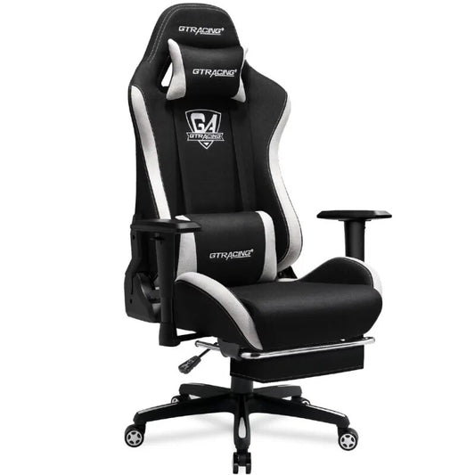 Gaming Chair Fabric Height Adjustable Footrest Reclining Office Chair Computer Chair Office Chairs Game Chair Chair Gaming