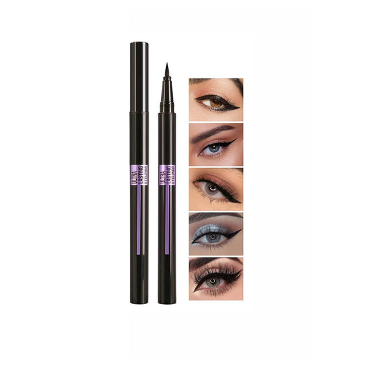 Black Liquid Eyeliner Waterproof Sweatproof Long Lasting Fine Felt Tip Cat Eye Makeup Liner Pencil